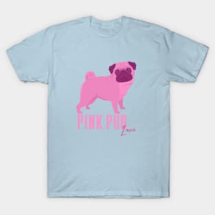 Pink Pug Love T-Shirt